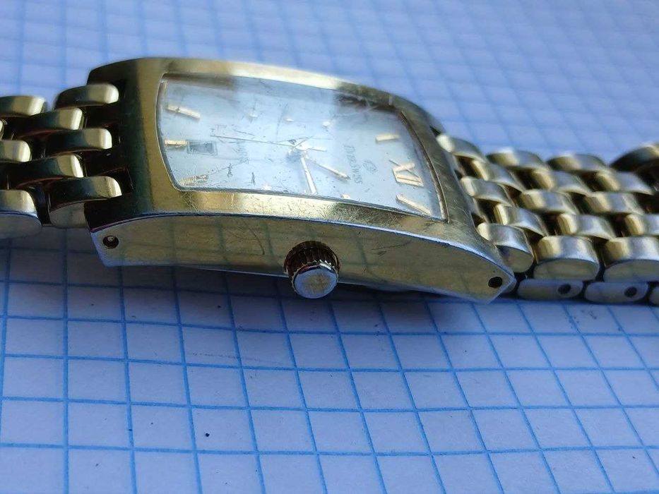 Вінтажний швейцарський чоловічий годинник EverSwiss 4508-GGS Таnk
