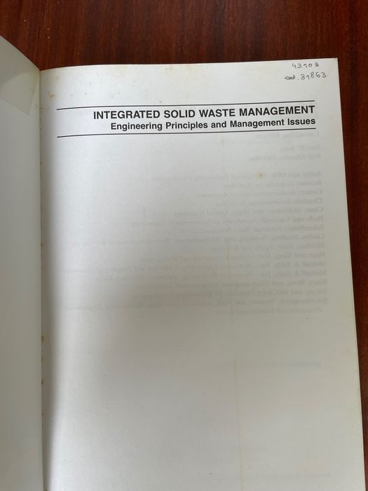 Integrated Solid Waste Management