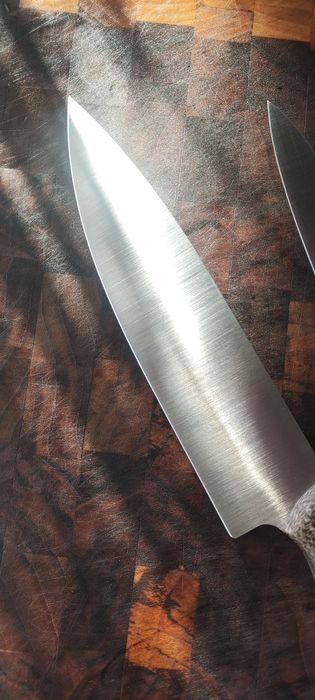 Кухонные ножи ручной работы: Шеф и Универсал. Набор 2шт. Сталь 50Х14МФ