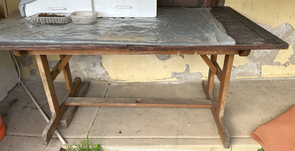 Mesa extensivel 1mt por 2mts de madeira - exterior