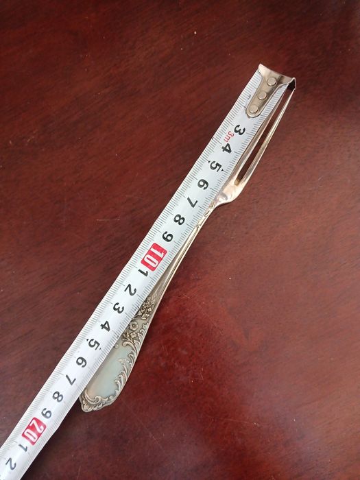 Przedwojenna Warszawa Pelowski posrebrzany widelec