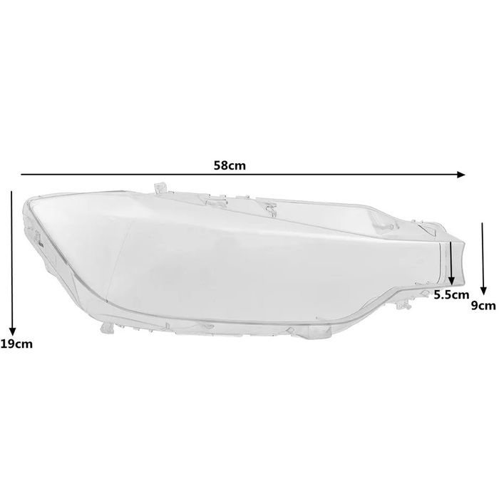 Vidro capa lente farol ótica bmw série 3 f30 f31 f35 pre lci novas