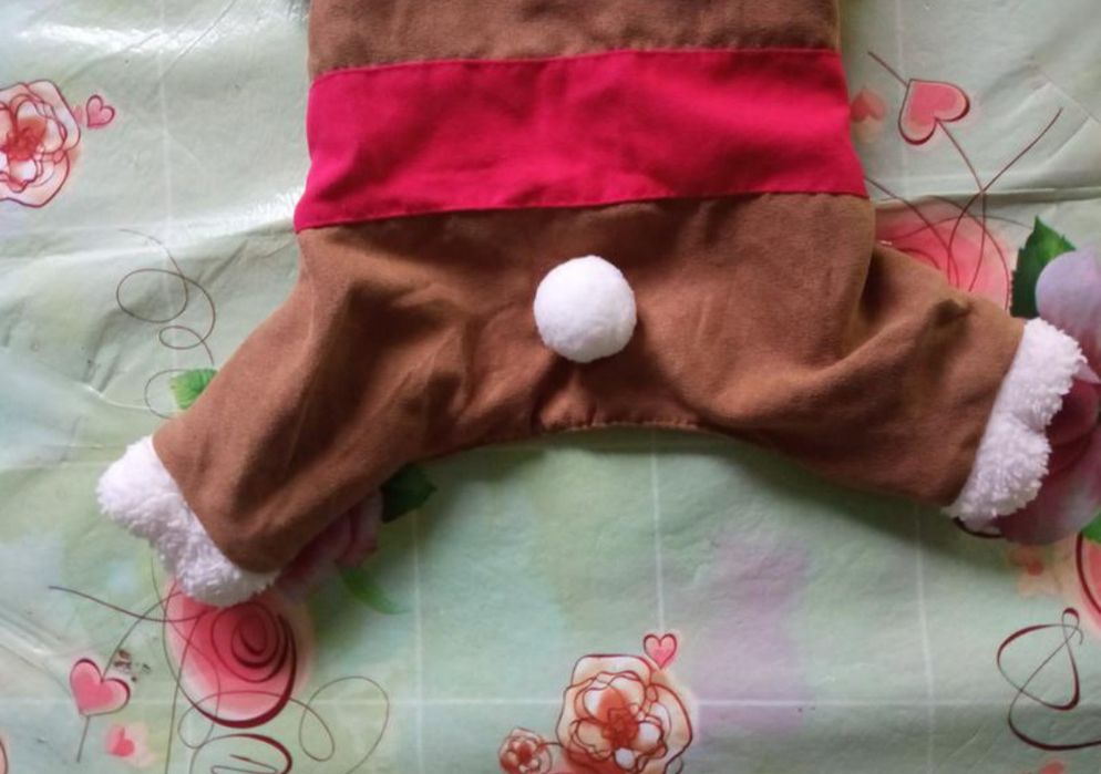 Фірмовий новорічний комбінезон   для маленької собачки