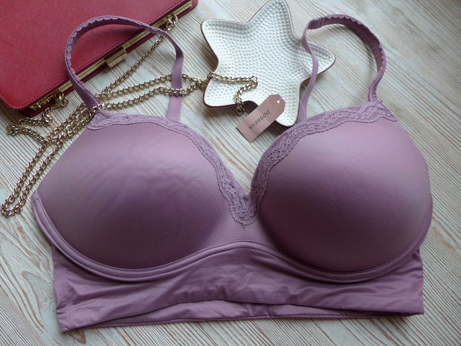 Elegancki WYGODNY codzienny biustonosz stanik 90D puszysta duży biust