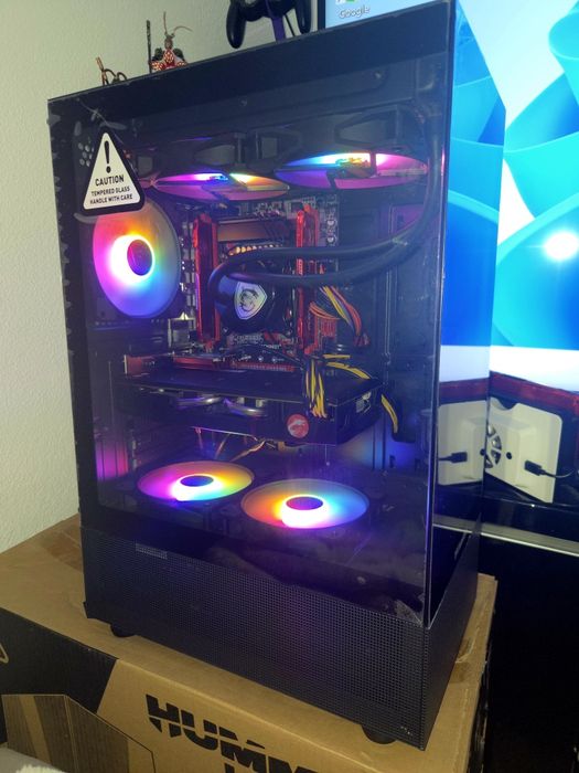 Computador gaming intel xeon 2667v4 rx580 8gb 32gb ram
