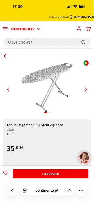 Tabua engomar como nova!!