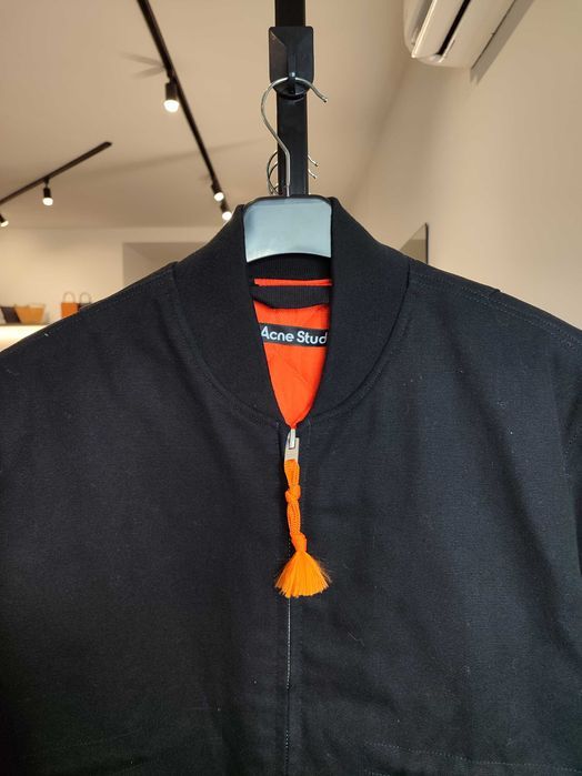 Бомбер Acne Studios Cotton Bomber Jacket Black