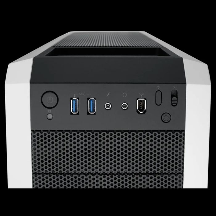 Caixa Corsair 500R Artic White with Black