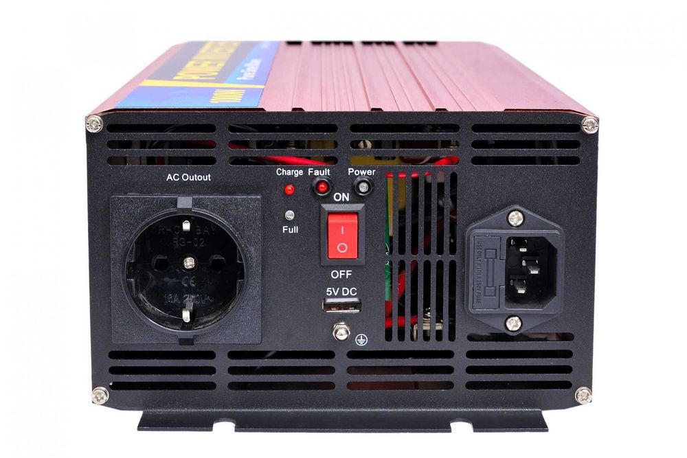Инвертор 2000/1000W 12/220v ЧИСТЫЙ СИНУС БОЛЬШОЙ с зарядкой ИБП ДБЖ