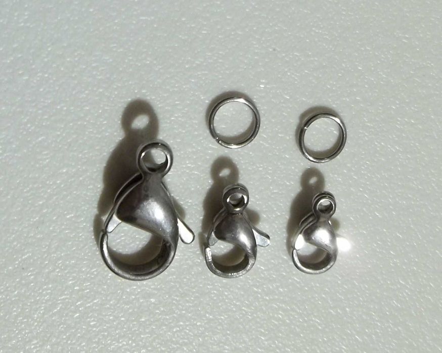 Zapinka do bransoletki i łańcuszka - stal nierdzewna