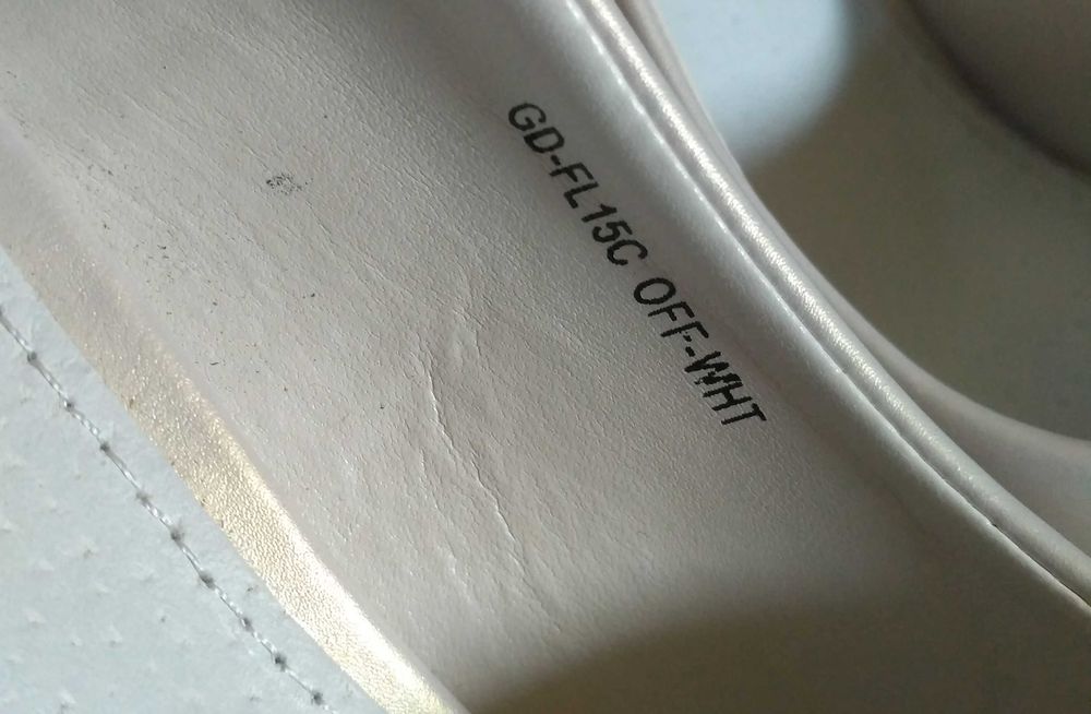 Perłowe buty szpilki ślubne Goodin rozm. 40