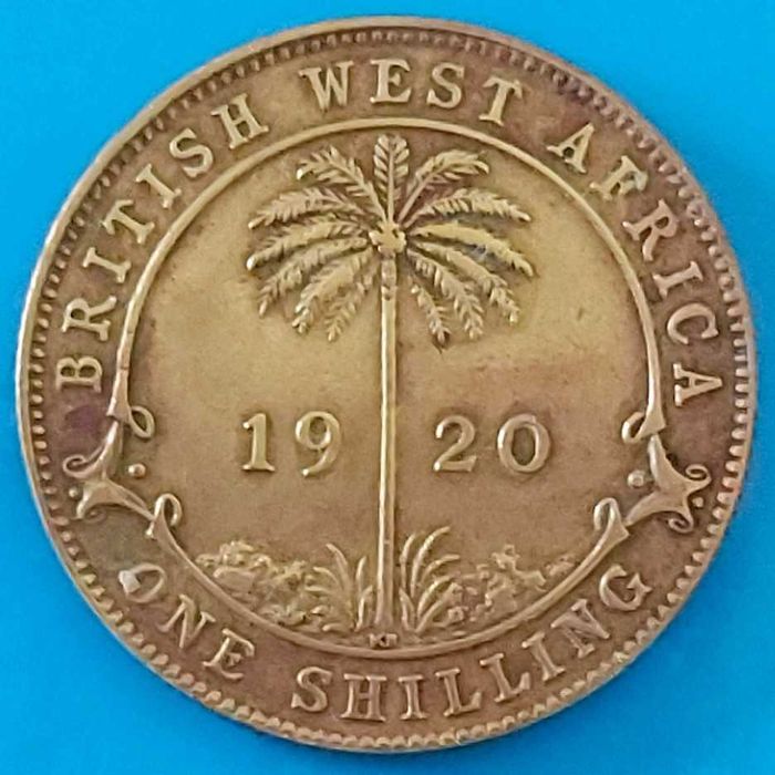One Shilling de 1920 "KN"  África do Sul ou Ocidental Britânica