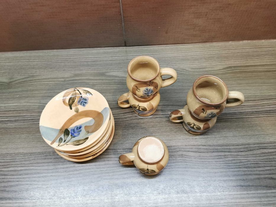 PRL serwis do kawy grzańca kamionkowy