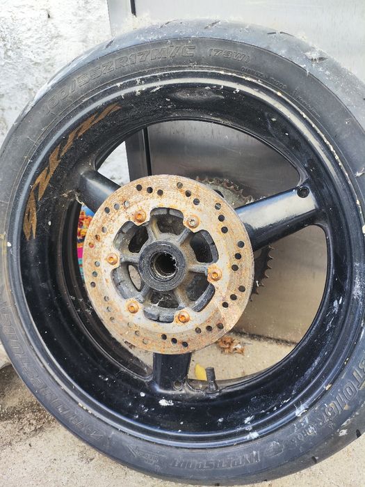 Roda traseira com disco e cremalheira yamaha yzf r6