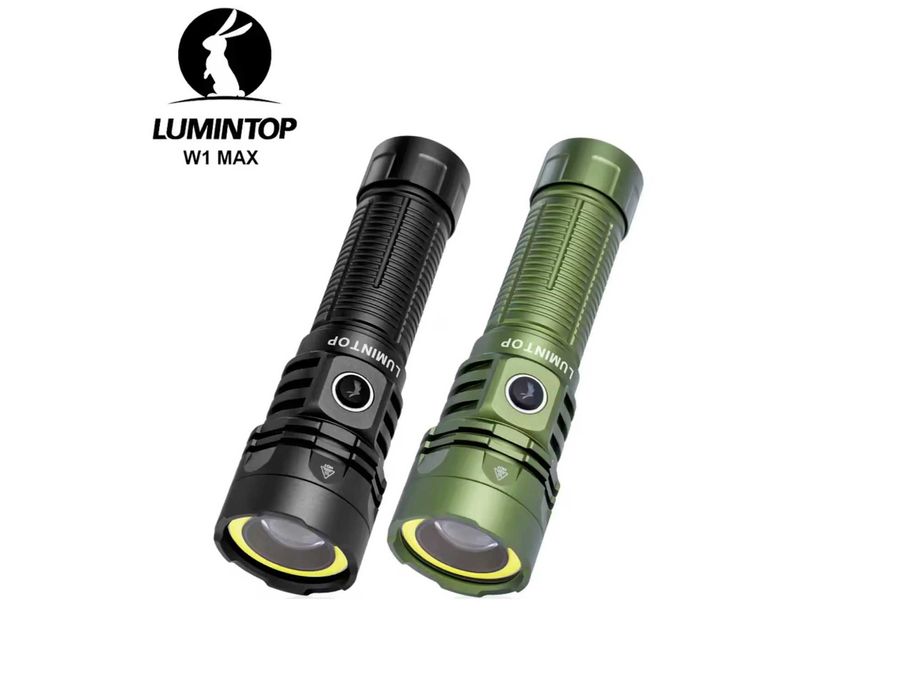 LUMINTOP W1 MAX LED/LEP Ліхтар (800 Люмен - 500 Метрів - USB-C) Магніт, Червоне Світло