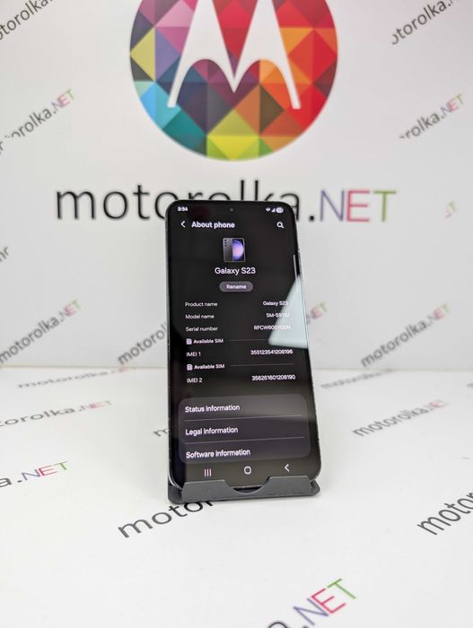 Samsung S23 8/128GB Phantom Black SM-S911U SIM+eSIM Motorolkanet