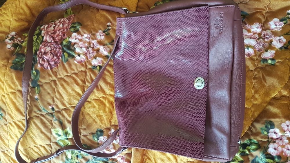 Wittchen Torebka Naturalna Skóra Bordo