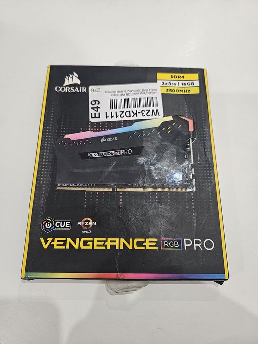 RAM DDR4 2x8GB 3600MHz Vengeance RGB PRO CORSAIR
