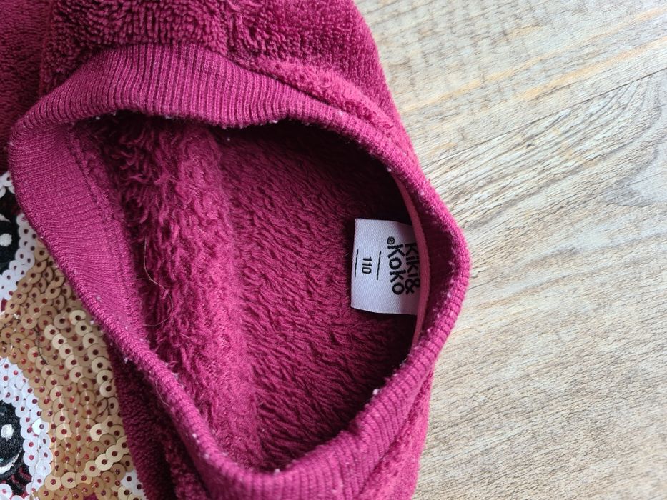 Bluza polarowa ciepła KIK koko rozm 110 burgund