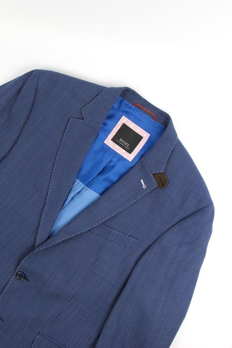 DIGEL Чоловічий трикотажний вовняний синій піджак. Оригінал. (XL)