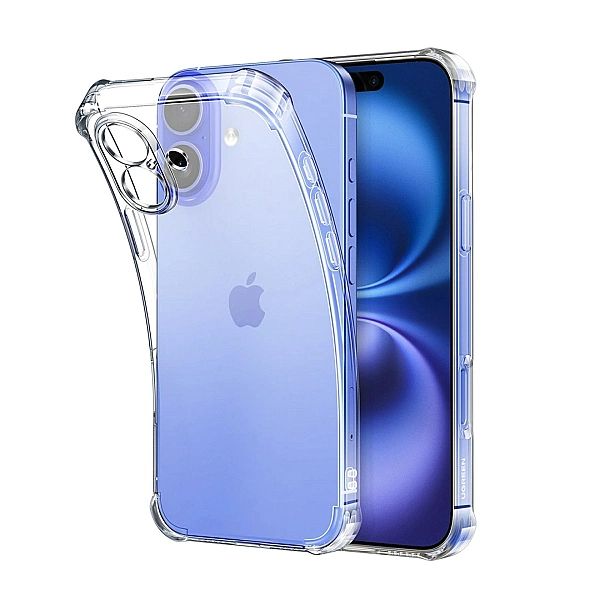 Etui Ugreen Bright Cushion CA101 na iPhone 16 Plus - przezroczyste