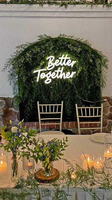 Ledon Better Together lub MIŁOŚĆ neon, napis led