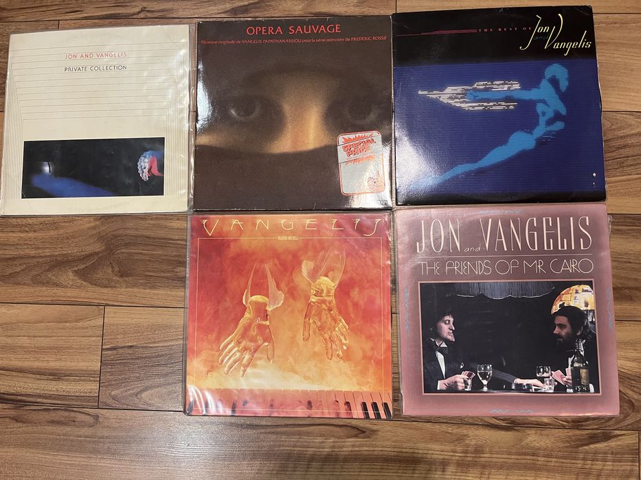 Varios discos vinil, antigos