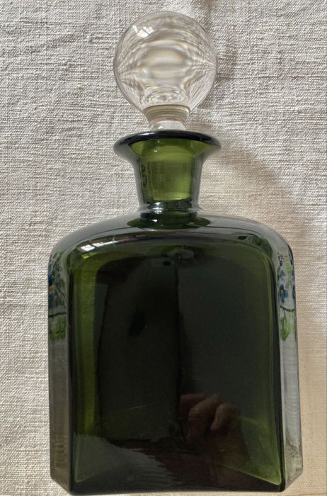 Garrafa de vidro vintage