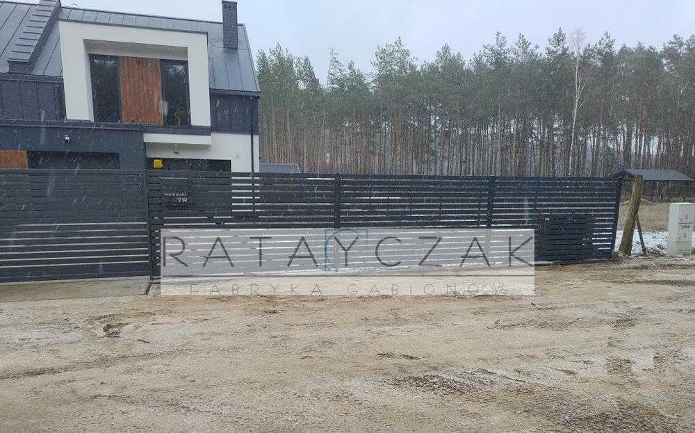 Palisada ogrodzenie nowoczesne przęsło systemy ogrodzeniowe