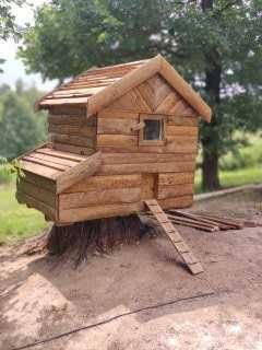 Kurnik xl dla 6-14 kur, kaczek, gęsi deska sosna ocieplony, całoroczny