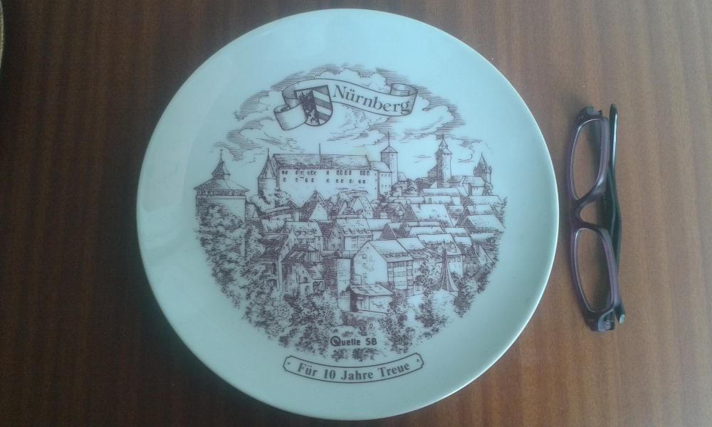 Prato decorativo Alemão BAVARIA, motivos de nurnberg