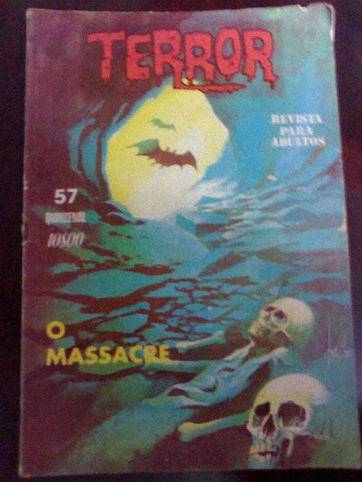 Livro / Revista / Fascículo BD Nº57, coleção TERROR, O Massacre - 1978