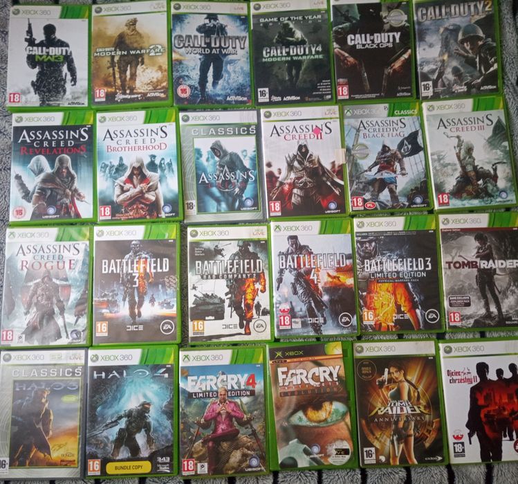 Sprzedam gry na konsole Xbox 360