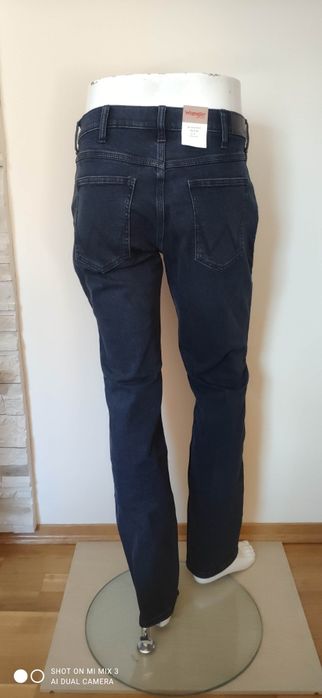 Wrangler Regular Blue Black męskie jeansy rozm 34/34 jak 35/34