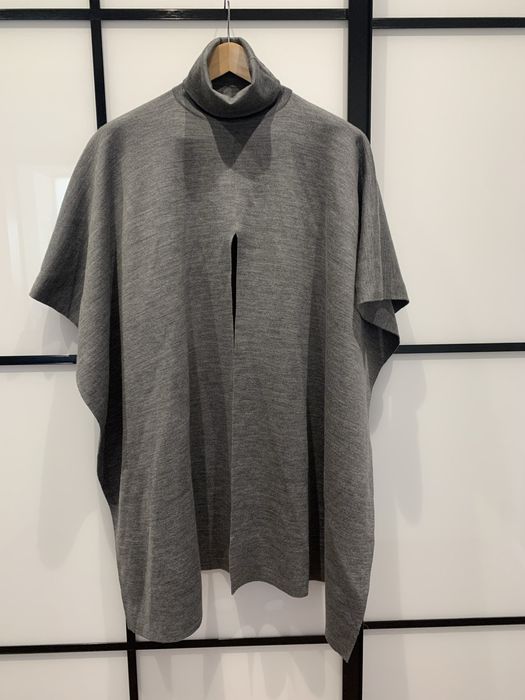 COS светр-пончо сірий