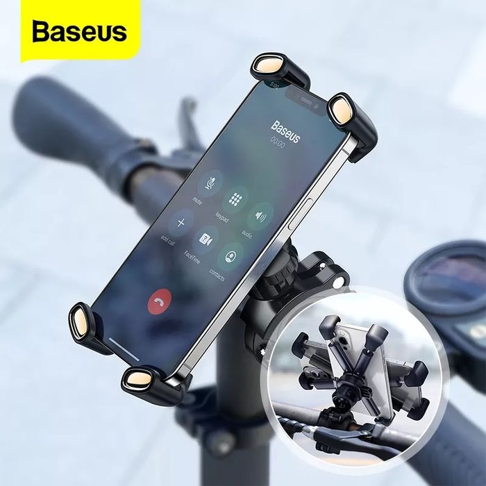 Держатель Baseus Quick вело-мото крепление мотоцикл велосипед коляска