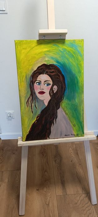 Obraz ręcznie malowany 40x60 WIEŚNIACZKA