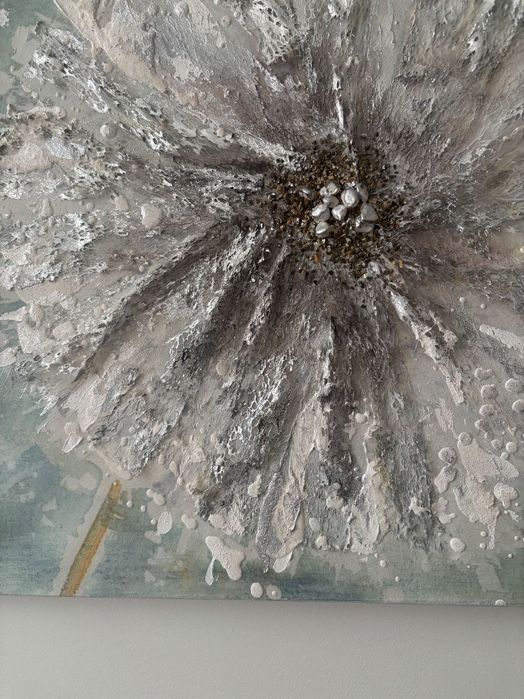 Piękny obraz wykonany ręcznie kwiaty home&you