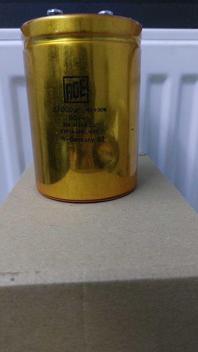 Конденсатор ROE 27000µF 80V, вимір 31150µF.