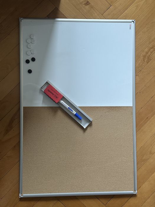 Tablica magnetyczna korkowa suchościeralna