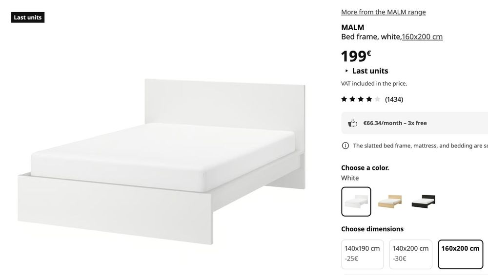 Cama completa com colchão