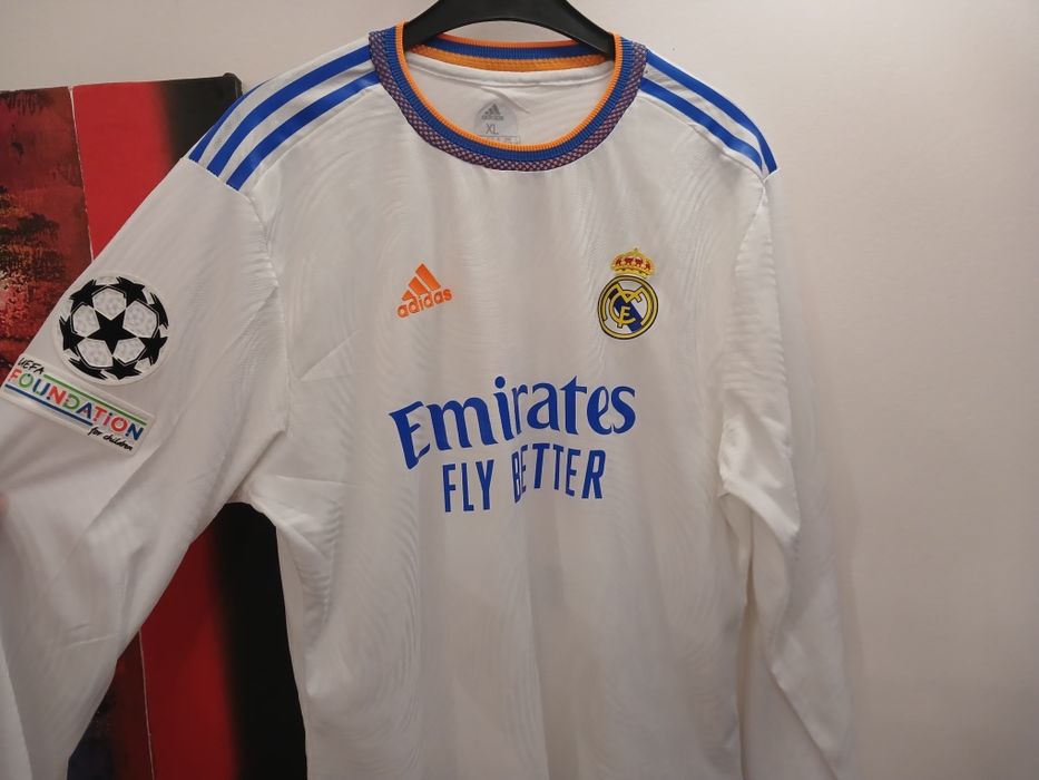 Real Madrid 2021-22 home jersey long sleeve