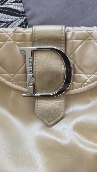 Bolsa dior beje em cetim