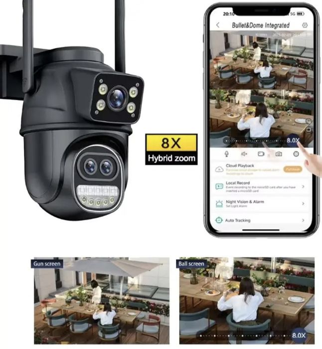 Зовнішня поворотна WiFi камера