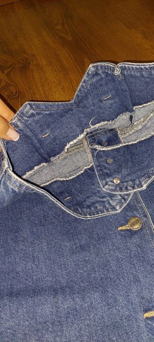 Джинсова юбка. Спідниця джинс міді