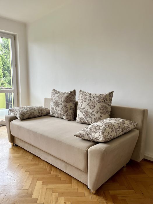 SOFA z funkcją spania, pojemnik na pościel