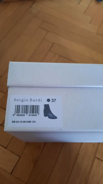 Skórzane botki Sergio Bardi r. 37