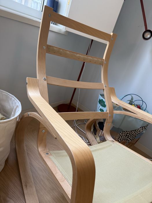 Cadeira baloiço e banco ikea poang