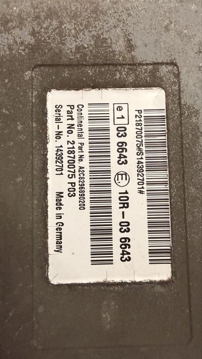Volvo FH4 Euro 6 Adblue sterownik kaseta