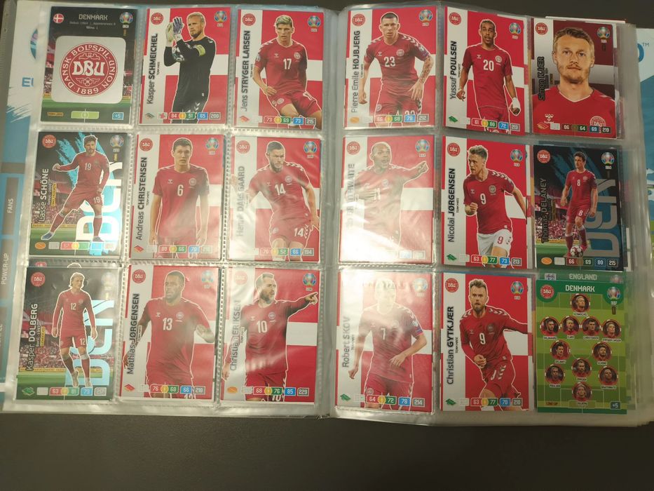Panini Uefa Euro 2020 komplet kart reprezentacji - Dania